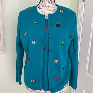 Studio Joy two piece Christmas sweater